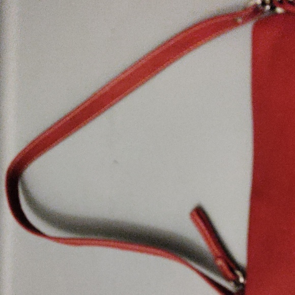COACH Rare Vintage Mini Red Leather Handbag - Picture 5 of 10